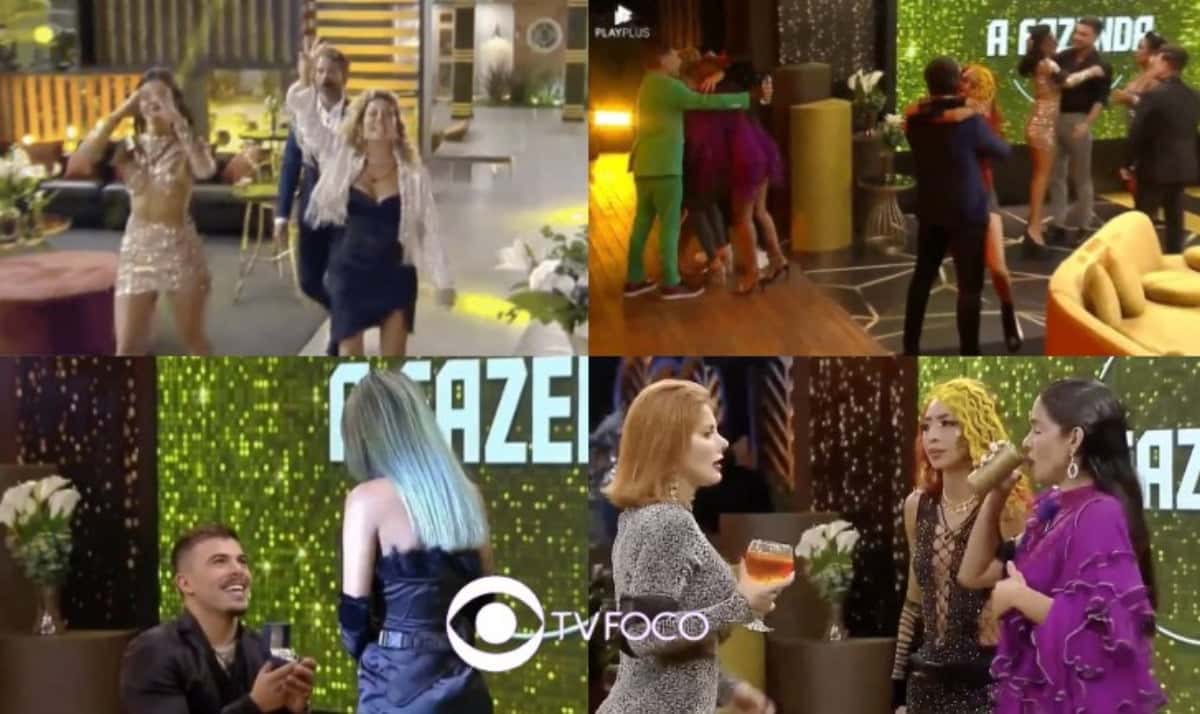 Voto de silêncio e peoa desmascarada: Última festa de A Fazenda 14 é detonada: "Elenco flopado e sem carisma" (Foto: Reprodução / PlayPlus / Montagem TV Foco)