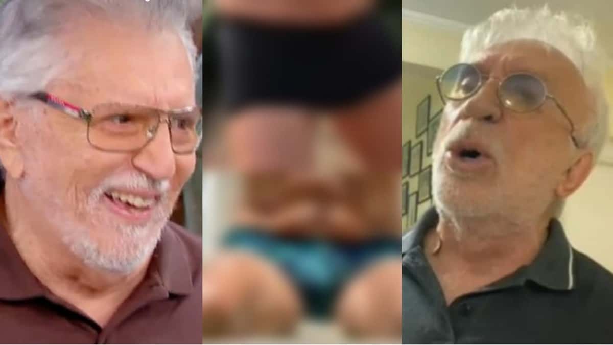 Carlos Alberto e Moacyr Franco de sunga aos 86 causam espanto (Reprodução/ Montagem)