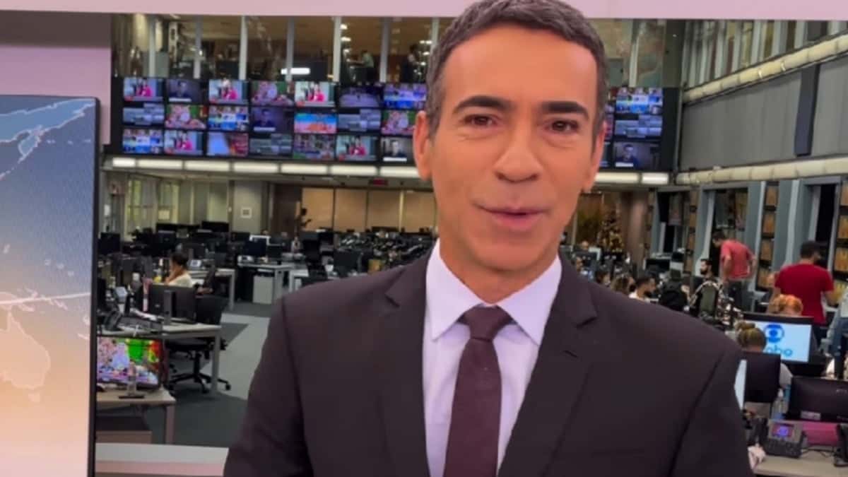 César Tralli no Jornal Hoje (Foto: Reprodução/ Globo)