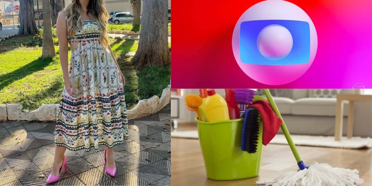 Atriz da Globo ficou sem dinheiro e teve que trabalhar de faxineira (Reprodução: Montagem TV Foco)