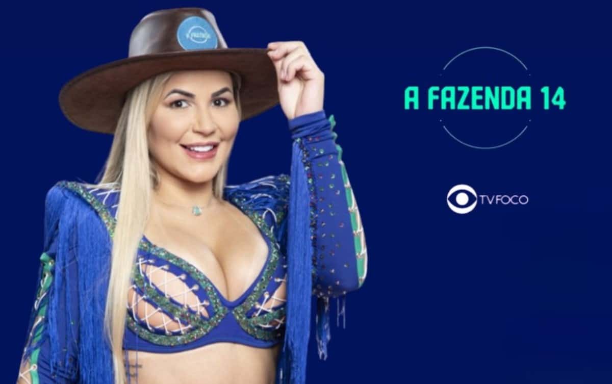 Deolane em A Fazenda 14 da Record (Foto: Reprodução / Record / Montagem TV Foco)