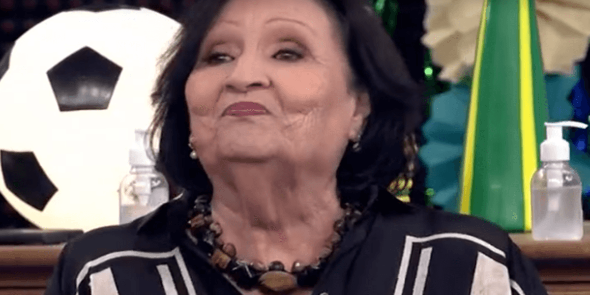 Dona Déa no 'Domingão' (Foto: Reprodução)