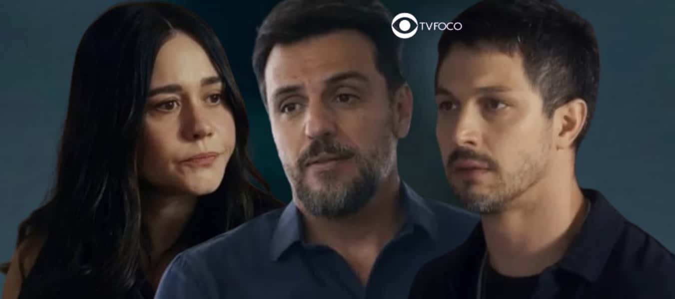 Travessia - Com revelação sinistra, Guida acaba entregando para Oto a 'cabeça' de Moretti numa bandeja: "A festa acabou" (Foto: Reprodução / Globo / Montagem TV Foco)