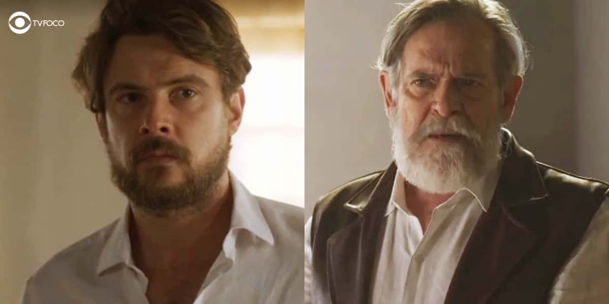 José e Tertulio na novela Mar do Sertão (Foto: Reprodução/Globo/Colagem/Thais Teles)