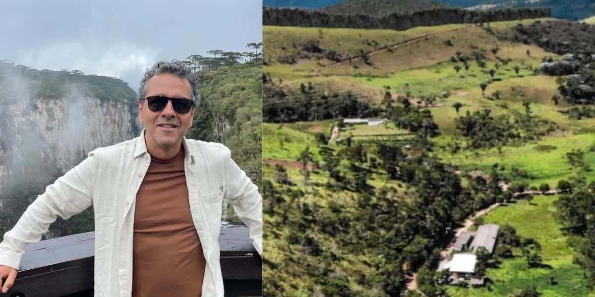 Fazenda absurda de Marcos Palmeira já foi alvo de policiais (Reprodução: montagem TV Foco)
