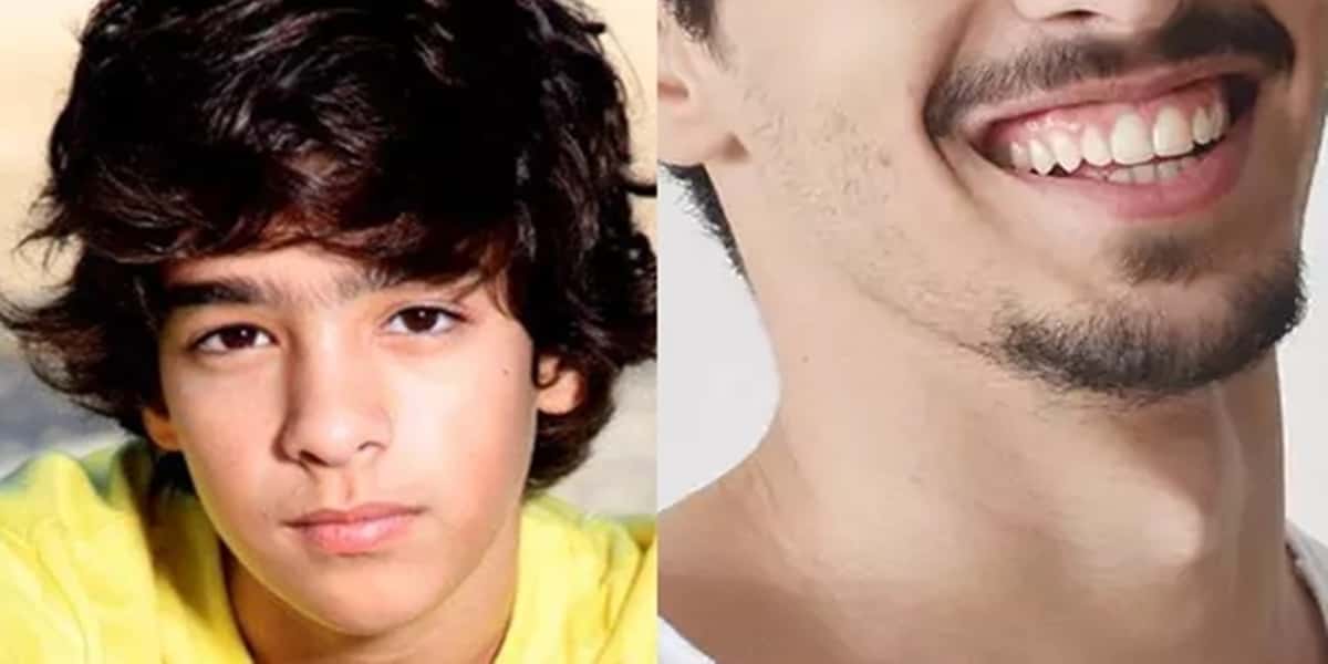 Astro mirim cresceu e se tornou um belo rapaz (Foto: Montagem)