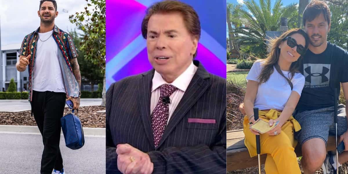 Alexandre Pato, Silvio Santos, Patrícia e Fábio (Reprodução: Montagem TV Foco)
