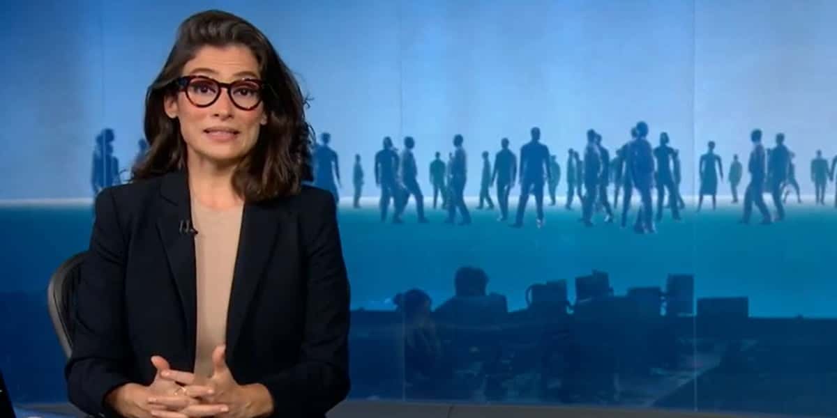 Renata Vasconcellos no Jornal Nacional (Foto: Reprodução / TV Globo)