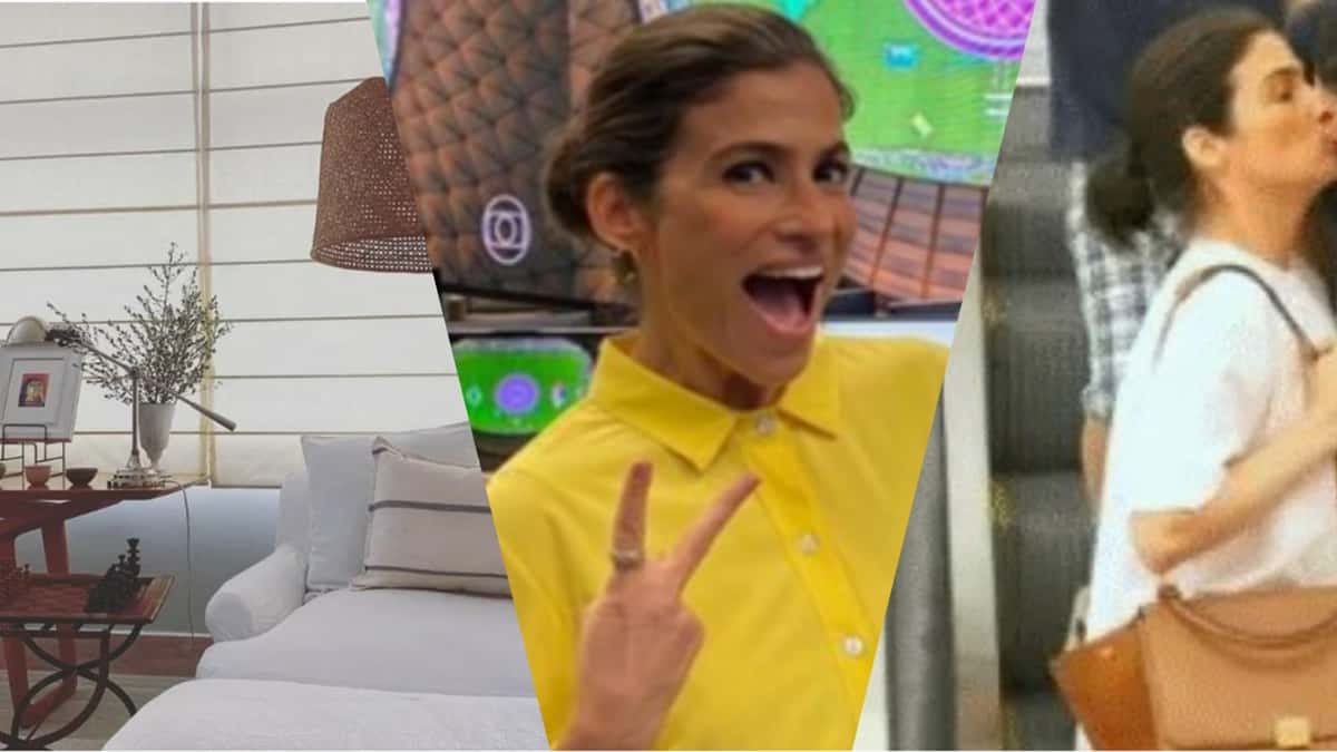 Renata Vasconcellos vive em mansão e tem casamento com jornalista (Reprodução/ Montagem)