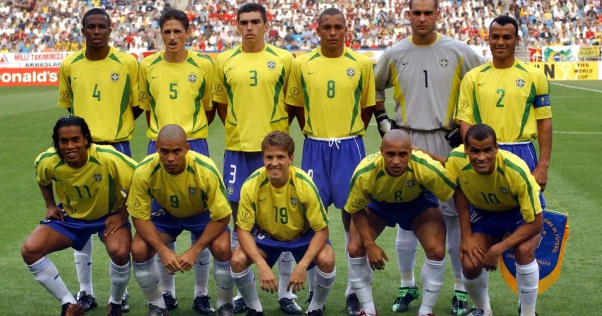 O Time da Seleção Brasileira de 2002 (Foto: Divulgação)