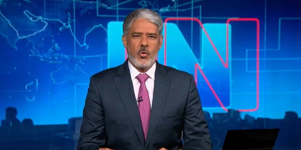 William Bonner no Jornal Nacional (Foto Reprodução/TV Globo)