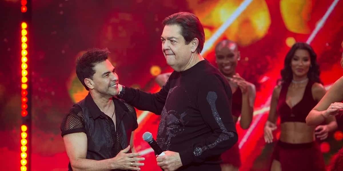 Zezé Di Camargo esteve no Faustão e falou de Luciano (Foto: Divulgação/Band)