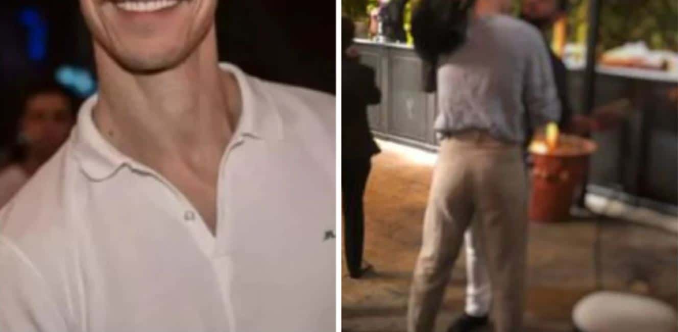 Galã da Globo e filho de famosa, já foi flagrado aos beijos com outro homem em festinha do canal - Foto reprodução