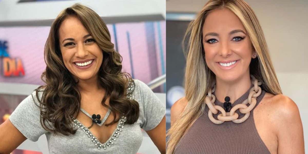 Recatada, Renata Alves, do Hoje em Dia, mostra foto com quem é casada e Tici Pinheiro não deixa passar batido - Foto Reprodução