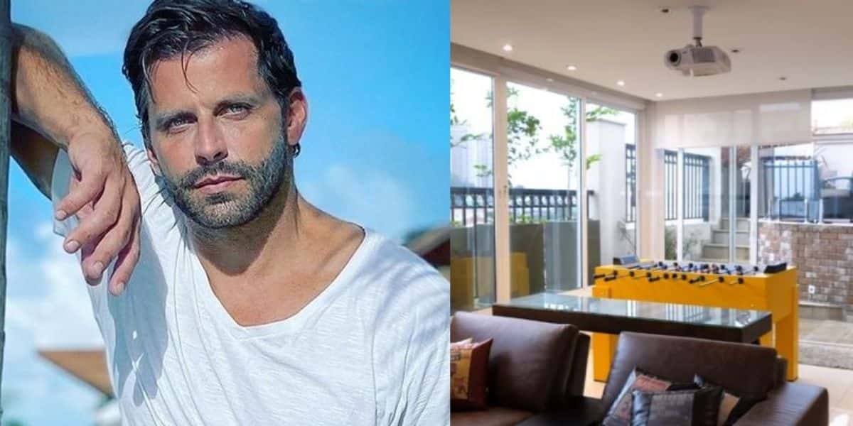 Sala de jogos, paredes de vidro e itens de luxo: Tente não se impactar ao ver a mansão de Henri Castelli - Foto Reprodução