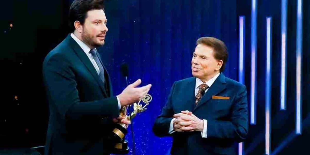 Danilo Gentili e Sílvio Santos - Foto Reprodução