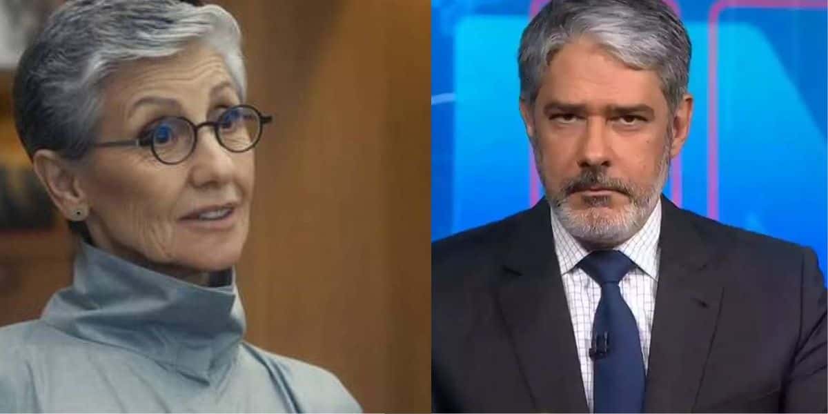 William Bonner e Cássia Kis tiveram atitudes com garçons em restaurantes que prova educação de cada um - Foto: Montagem