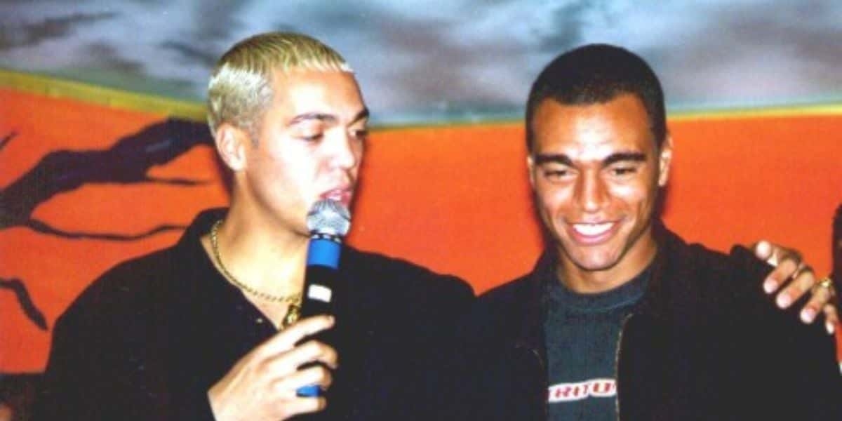 Denílson e Belo (Reprodução)