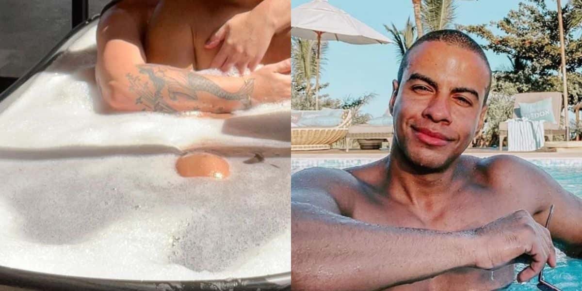 Thiago Oliveira ao lado do seu grande amor (Reprodução)
