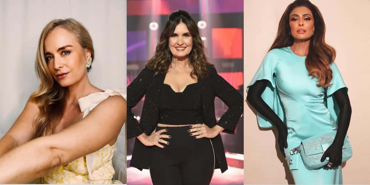 Angélica, Fátima Bernardes e Juliana Paes (Reprodução: Montagem TV Foco)