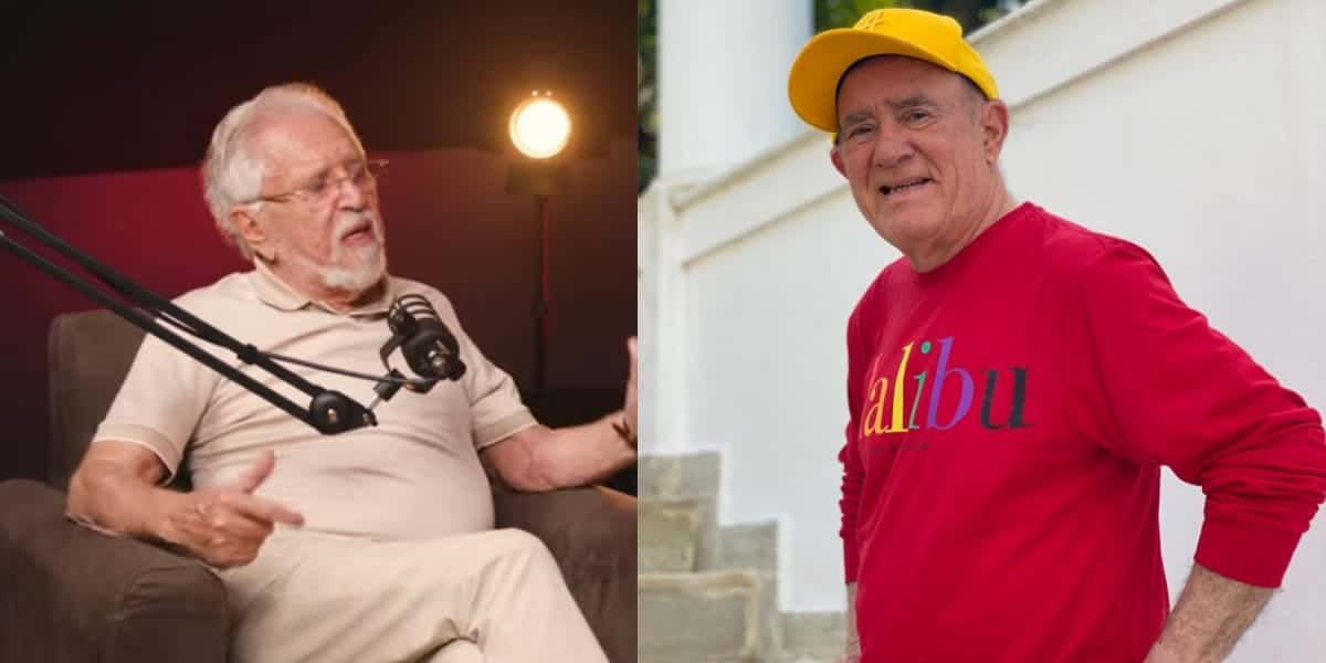 Carlos Alberto e Renato Aragão (Reprodução: Montagem TV Foco)