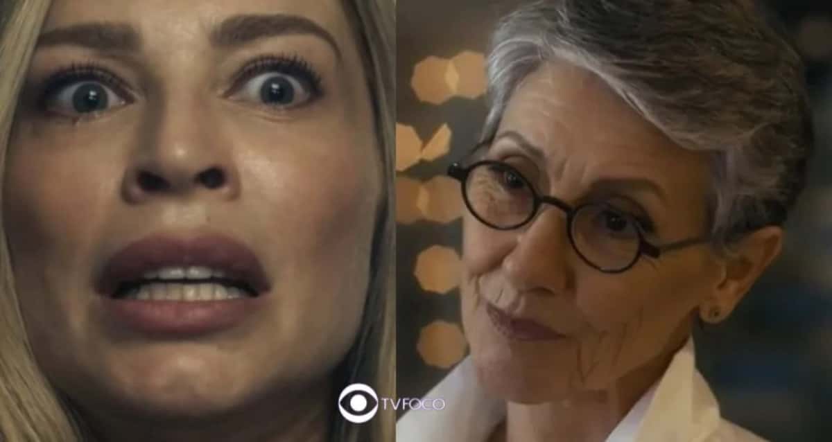 Bomba em Travessia - Em reviravolta, Cidália (Cassia Kis) pode ter matado Débora (Grazi Massafera): "Assassina" (Foto: Reprodução / Globo / Montagem TV Foco)