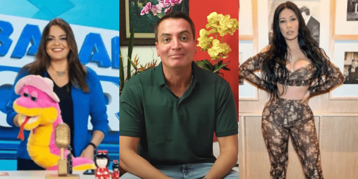 Fabíola Reipert, Leo Dias e Simaria (Reprodução: Montagem TV Foco)
