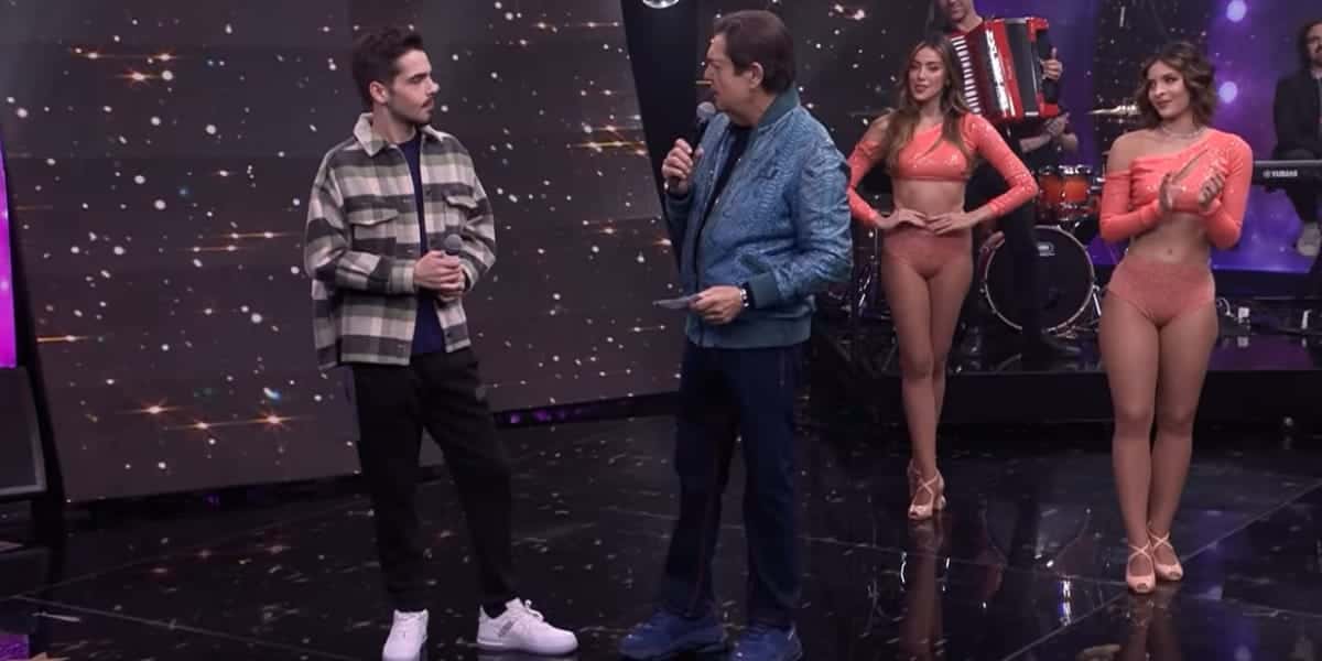 João Guilherme e Faustão (Reprodução: Band)