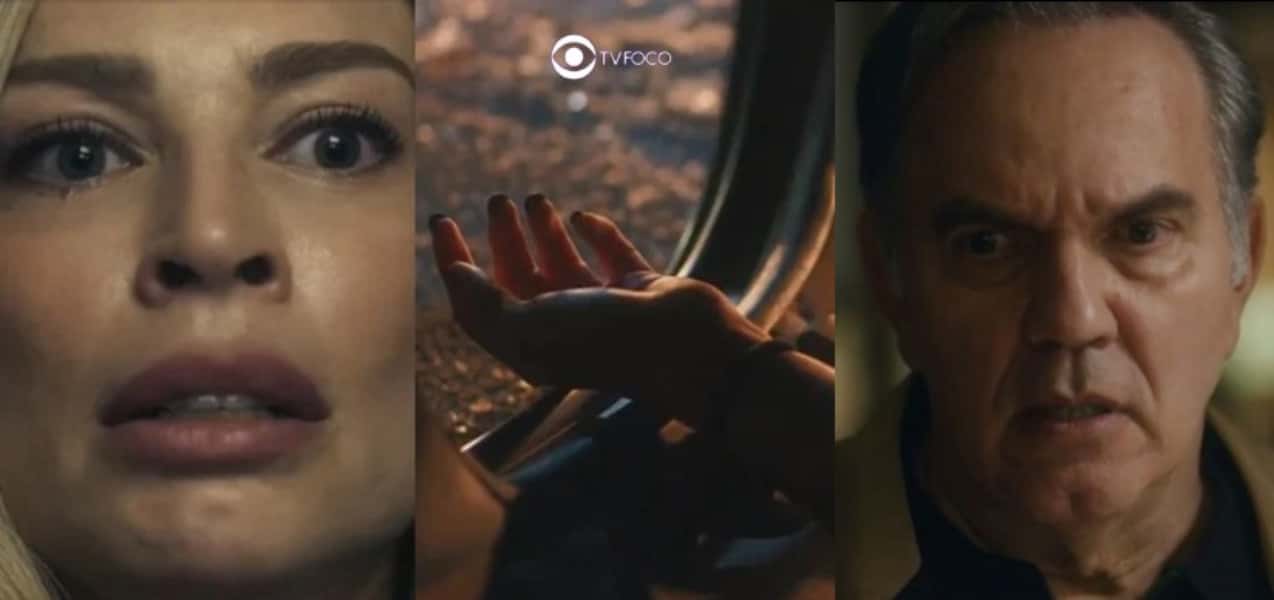 Bomba em Travessia - Guerra fica cara a cara com Débora: "20 anos depois" (Foto: Reprodução / Globo / Montagem TV Foco)