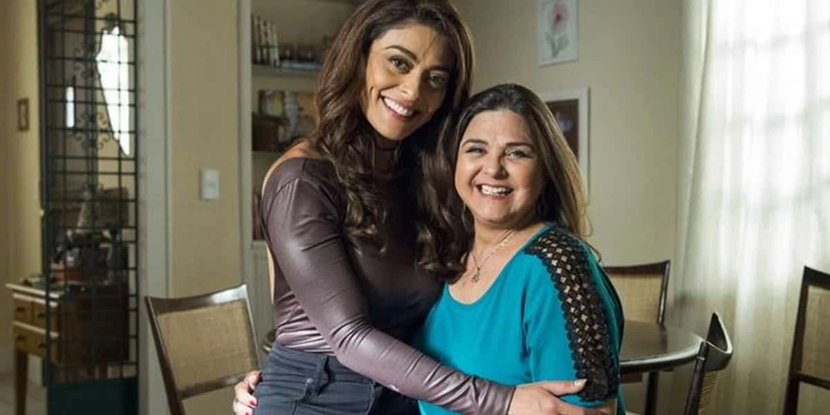 Juliana Paes e Elizangela atuaram juntas na trama de A Força do Querer (Foto: Reprodução Globo)