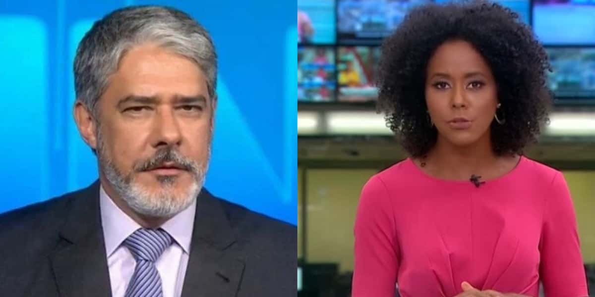 Maju Coutinho acabou virando notícia no Jornal Nacional (Imagem: Montagem)