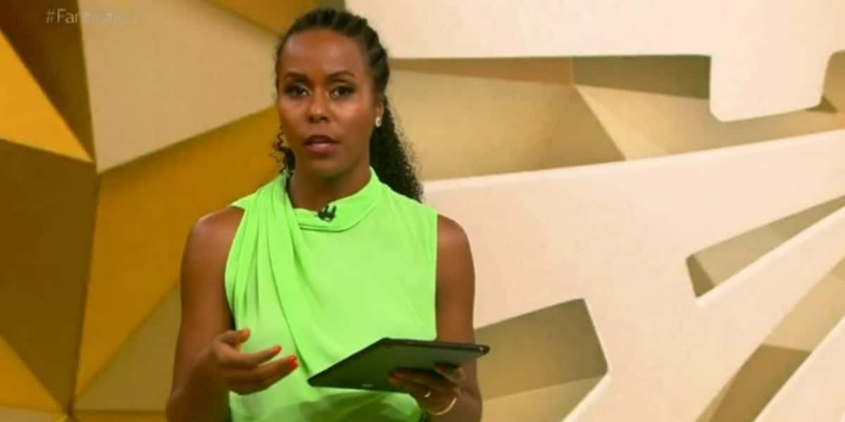 Maju Coutinho no "Fantástico" (Foto: Reprodução/TV Globo)