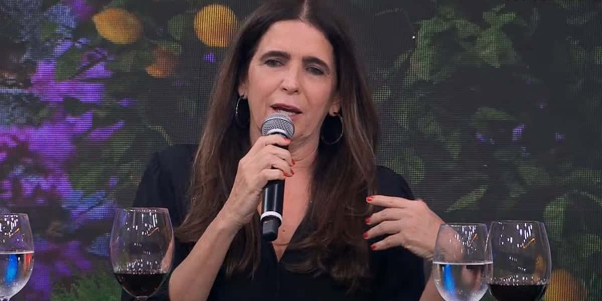 Malu Mader esteve no programa do Faustão (Foto: Reprodução)