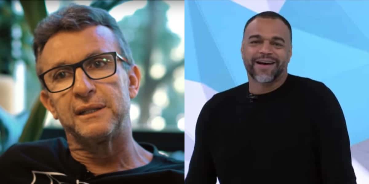Neto e Denílson já trocaram farpas publicamente (Reprodução: Montagem TV Foco)