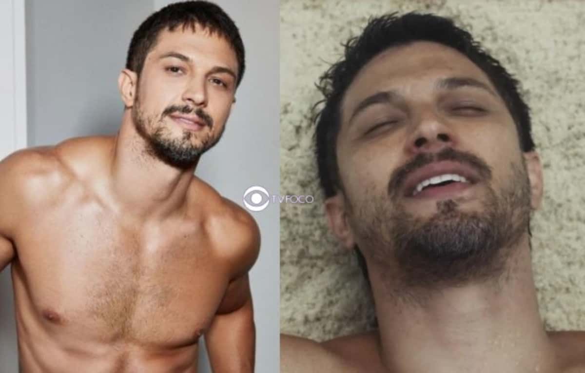 Tudo por audiência em Travessia - Globo aposta em cena ousada com nudez de Rômulo Estrela na trama escrita por Gloria Perez (Foto: Reprodução / Globo / Montagem TV Foco)