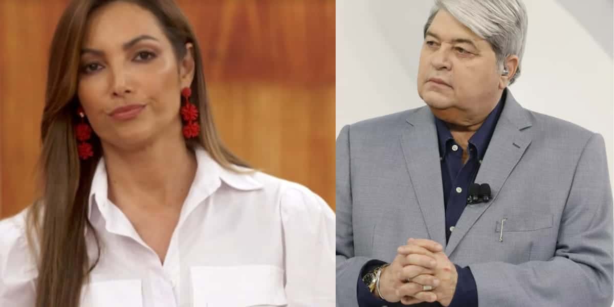 Patrícia Poeta e Datena (Reprodução: Montagem TV Foco)
