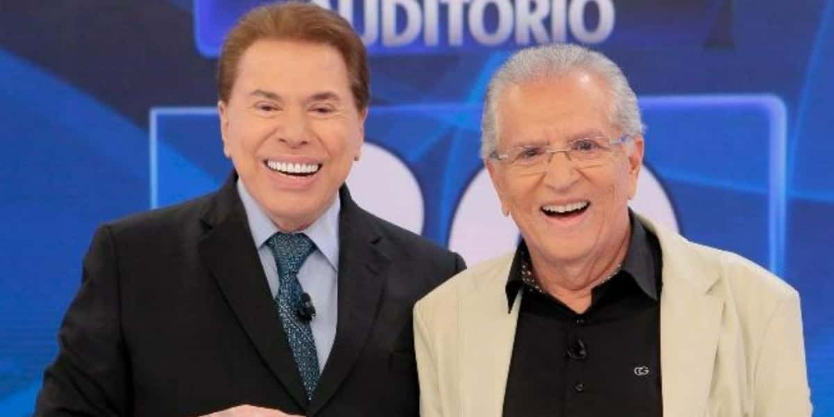 Silvio Santos e Carlos Alberto de Nóbrega (Foto: Divulgação/SBT)