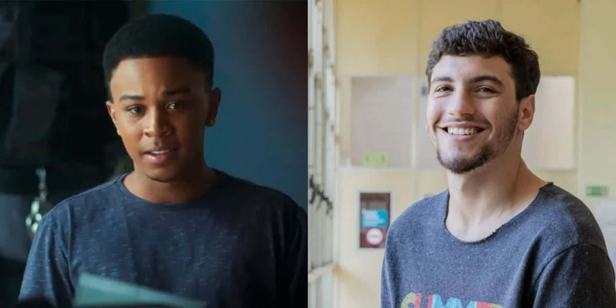 Yuri (Jean Paulo Campos) e Fred (Henrique Barrera) em "Vai Na Fé" (Foto: Reprodução/TV Globo)