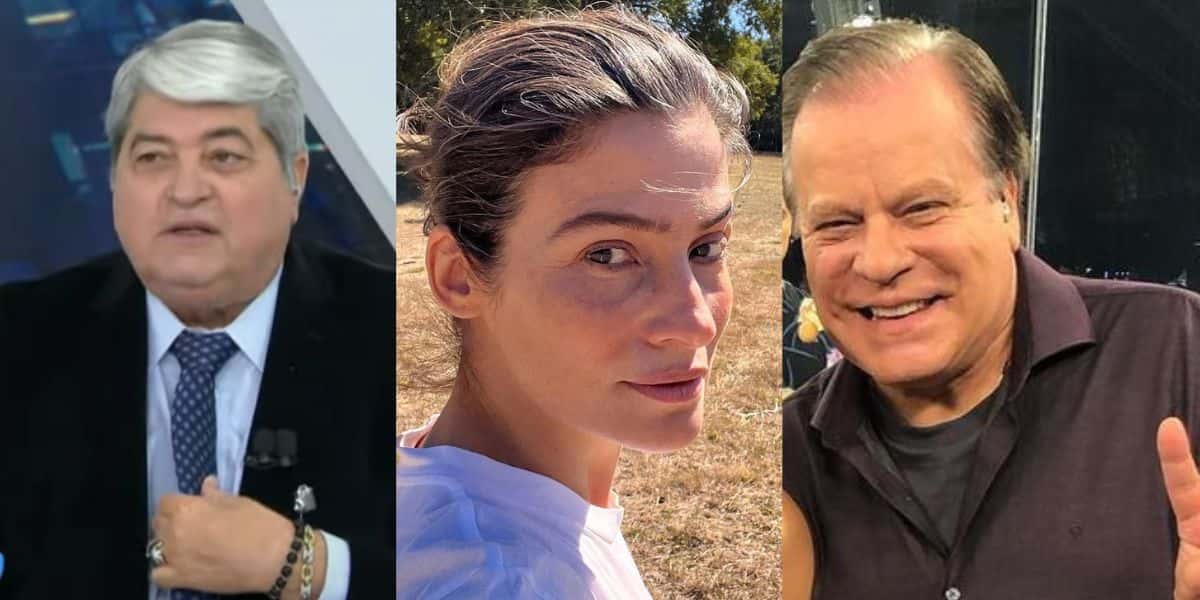 Datena teve que pagar R$ 60 milhões para emissora - Renata Vasconcellos está fora do ar - Grande amor de Chico Pinheiro (Fotos: Reproduções / Instagram / Brasil Urgente da Band)