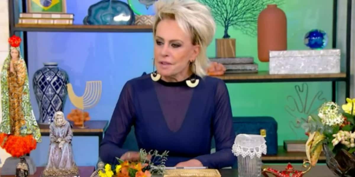 Ana Maria Braga no "Mais Você", em dia de entrevista com eliminado do "BBB23" (Foto: Reprodução/TV Globo)