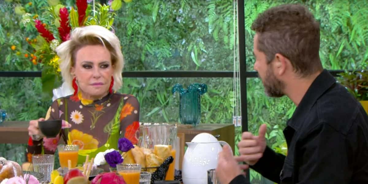 Ana Maria Braga e Felipe Andreoli no "Mais Você" (Foto: Reprodução/TV Globo)