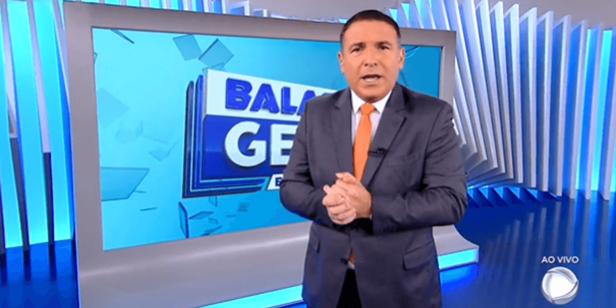Gottino começou sozinho o "Balanço Geral" e revelou o motivo estarrecedor por trás disso (Foto Reprodução/Twitter)