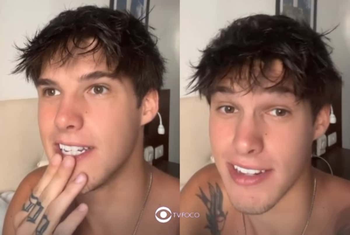 Gabriel Tavares no BBB23: segundo eliminado se revolta com não expulsão de Larissa Santos (Foto: Reprodução / Globoplay)