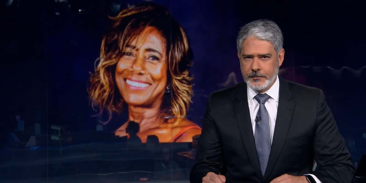 William Bonner falou sobre Glória Maria no Jornal Nacional (Foto: Reprodução)