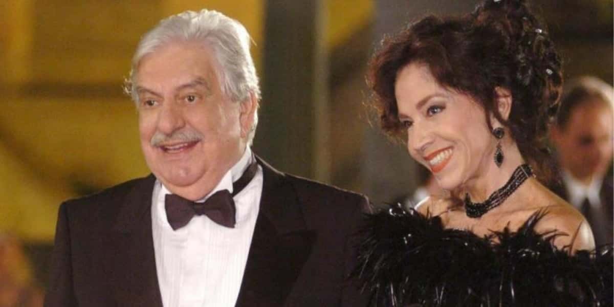 Hugo Carvana e Yoná Magalhães em "Paraíso Tropical" (Foto: Divulgação/TV Globo)