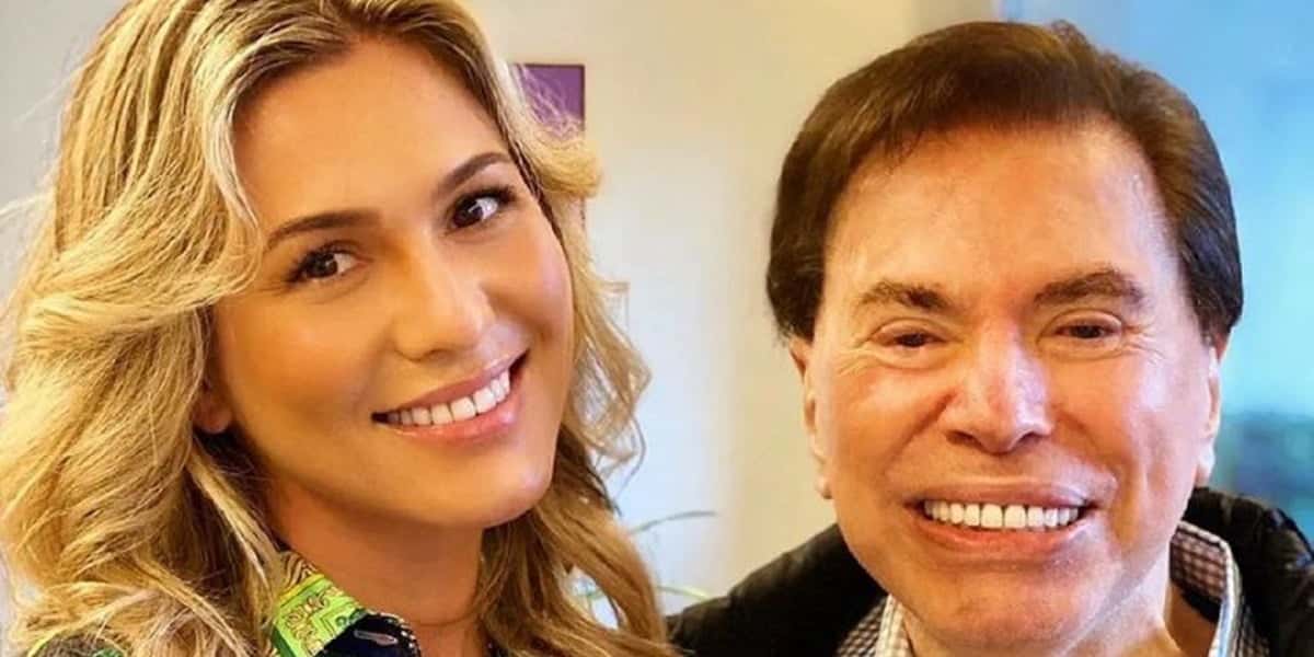 Lívia Andrade e o ex-patrão, Silvio Santos (Foto: Reprodução)