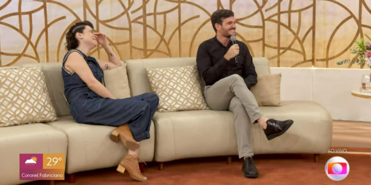 Michelle Loreto cometeu gafe com Padre Patrick (Foto: Reprodução/TV Globo)