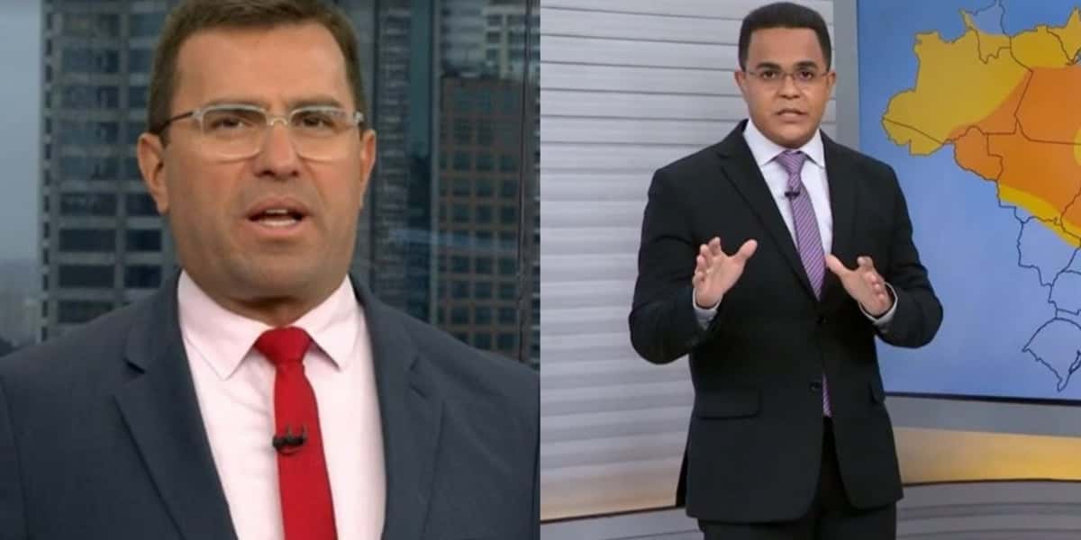 Rodrigo Bocardi e Marcelo Pereira no "Bom Dia SP" (Foto: Reprodução/TV Globo)