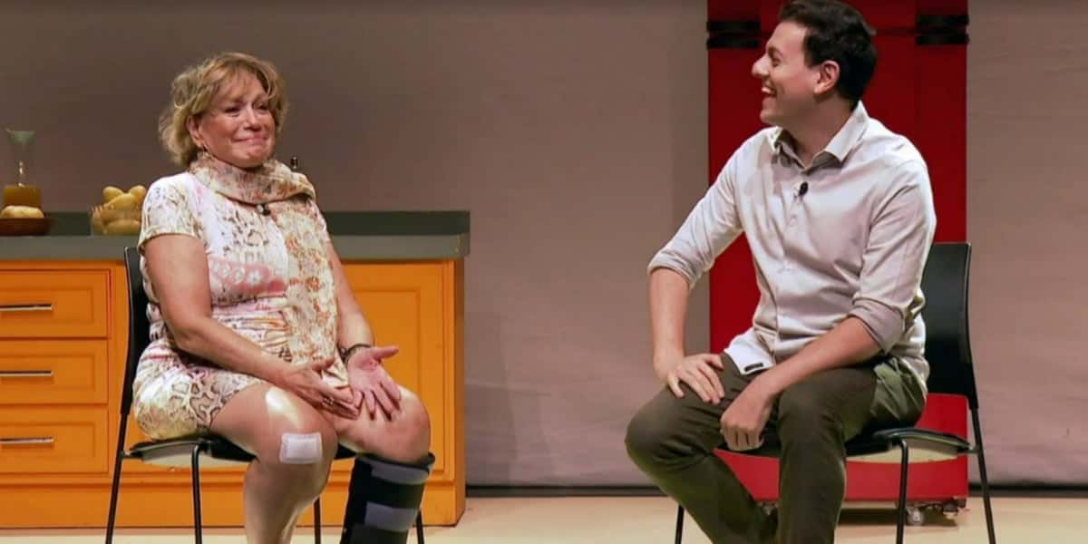 Susana Vieira e Thiago Crespo no "SP1" (Foto: Reprodução/TV Globo)