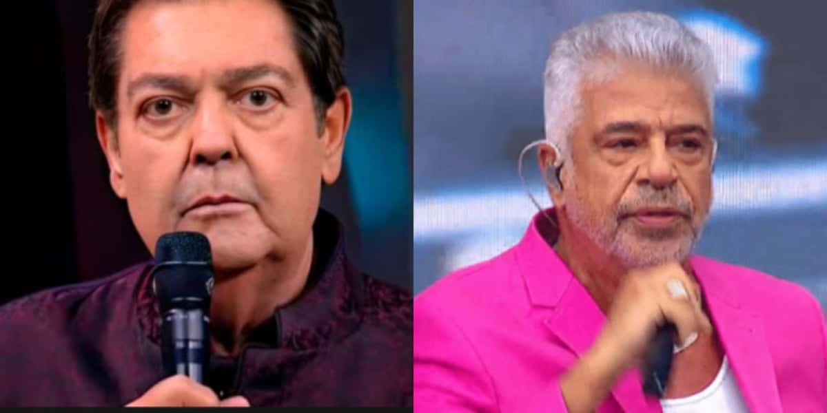 Lulu Santos passou por situação constrangedora no findado "Domingão do Faustão" e prometeu não voltar mais (Foto Reprodução/Montagem/Tv Foco)